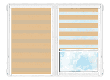 Рулонные кассетные шторы День Ночь Делия-106 цена. Купить в «Мастерская Жалюзи»