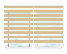 Рулонные шторы мини День Ночь Делия 106 цена. Купить в «Мастерская Жалюзи»