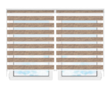 Рулонные шторы мини День Ночь Бергамо 215 цена. Купить в «Мастерская Жалюзи»