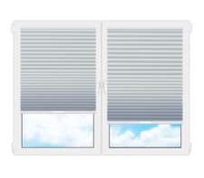 Плиссе (шторы, жалюзи) пальма б.о белый цена. Купить в «Мастерская Жалюзи»