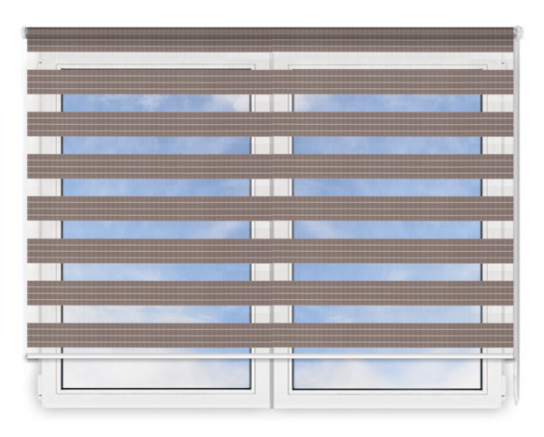 Стандартные рулонные шторы День Ночь Лигурия-2205 цена. Купить в «Мастерская Жалюзи»