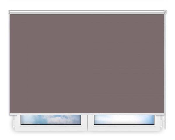 Стандартные рулонные шторы Металлик-темно-коричневый цена. Купить в «Мастерская Жалюзи»