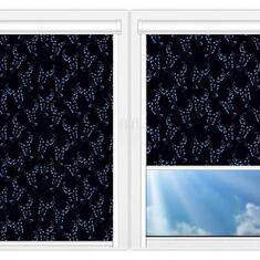 Кассетные рулонные шторы UNI Амальфи голубой